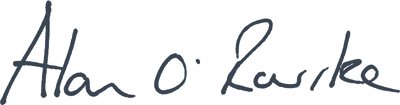 Alan O’Rourke signature