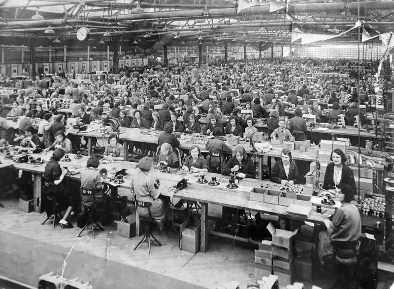 Interior of the EKCO factory