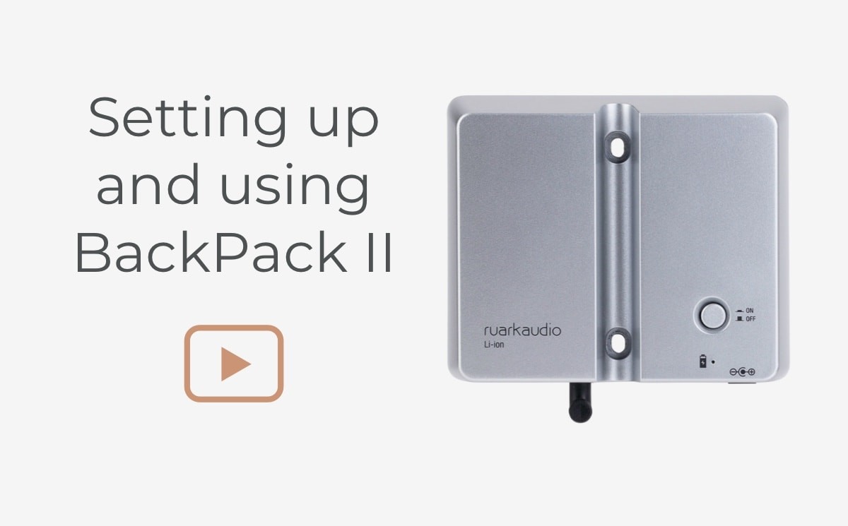 Video guides for Ruark BackPack II